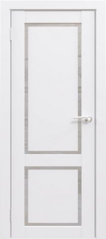 Межкомнатная дверь Flash Eco Classic 02 (парящая филёнка), матовое стекло