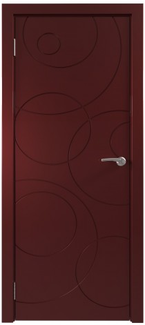 Межкомнатная дверь эмалированная Эмаль 18 Бордо