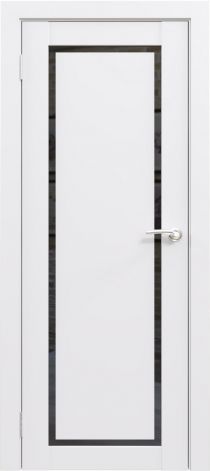 Межкомнатная дверь Flash Eco Classic 01 (парящая филёнка), чёрное стекло