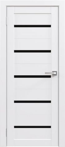 Межкомнатная дверь Flash Eco М01 (лакобель чёрный)