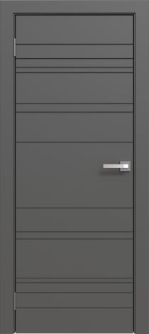 Межкомнатная дверь эмалированная Эмаль ПГ-27 Графит