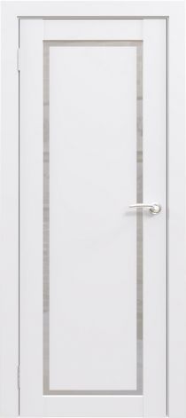 Межкомнатная дверь Flash Eco Classic 01 (парящая филёнка), матовое стекло