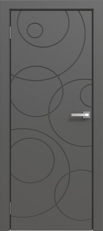 Межкомнатная дверь эмалированная Эмаль 18 Графит
