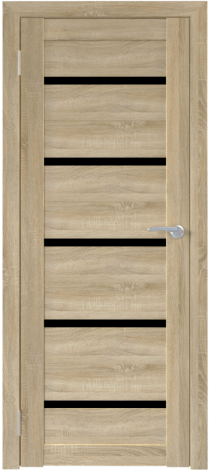 Межкомнатная дверь Экошпон Бона М01 (ч) Дуб Сонома