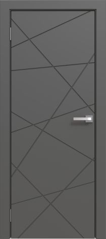 Межкомнатная дверь эмалированная Эмаль 13 Графит