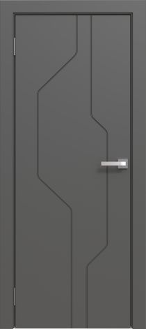 Межкомнатная дверь эмалированная Эмаль 15 Графит