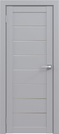 Межкомнатная дверь Экошпон Амати 1 Светло-серая шагрень