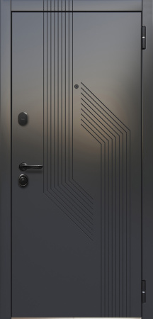 Входная дверь квартирная Протея Зеркало Эмалит белый