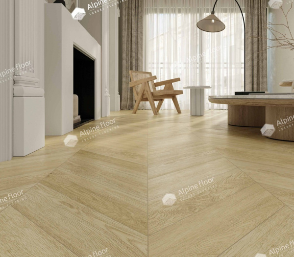 LVT плитка  Дуб Ваниль Селект Chevron ECO 20-2
